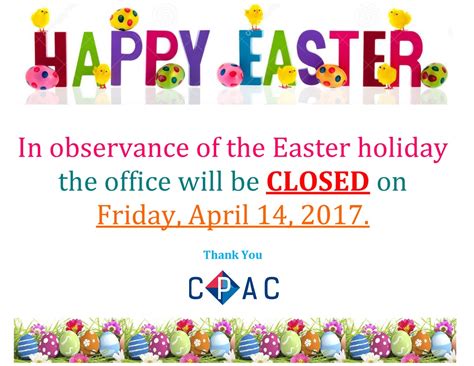 2017 Easterholidaycpac Officeclosed Cpac