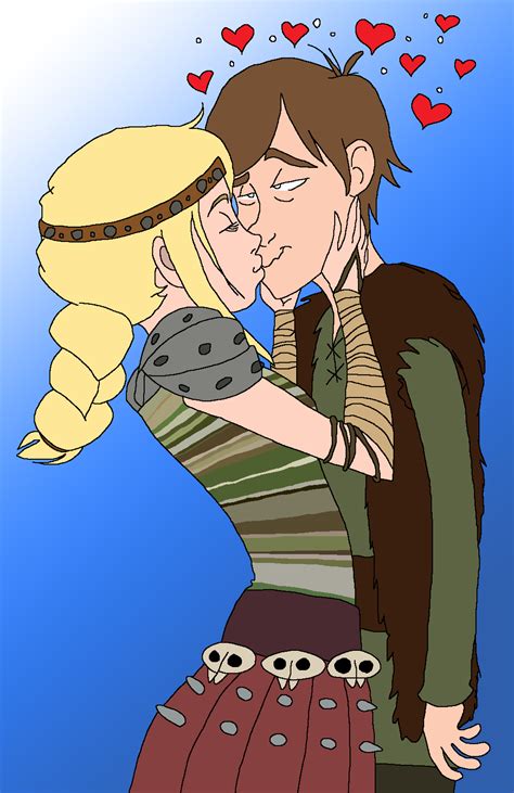 Astrid And Hiccup Colour 2 By Loudnoises On Deviantart
