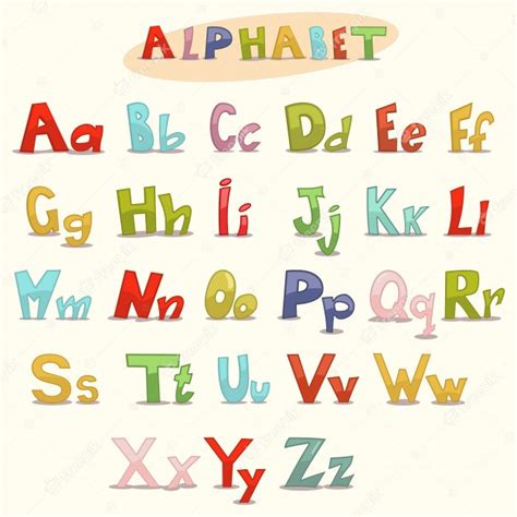 Premium Vector Abc Alphabet For Kids Hand Drawn Letters