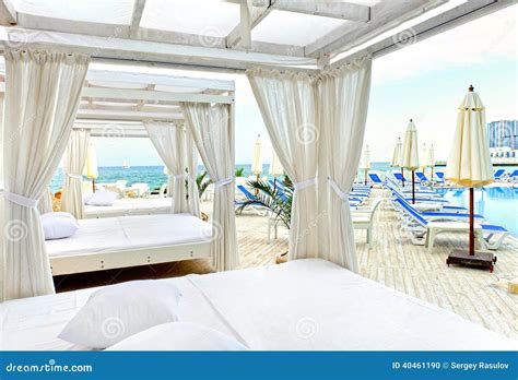 Canopy Bed In Beach Stock Photo Image 40461190