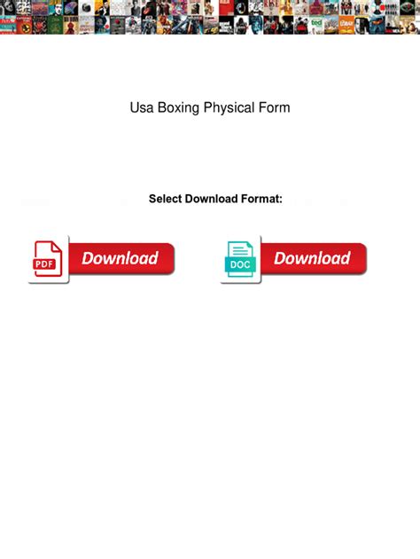 Fillable Online Usa Boxing Physical Form Usa Boxing Physical Form Fax
