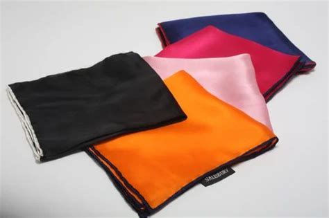 Silk Plain Solid Color Pocket Squares Size 40x40 Cm At Rs 98piece In