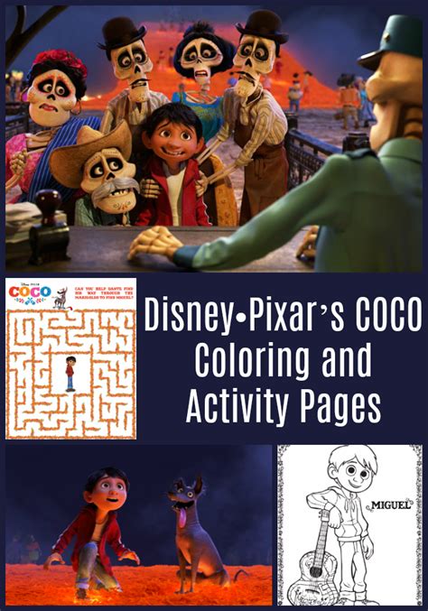 Disney•pixars Coco Coloring And Activity Pages Cleverly Me South