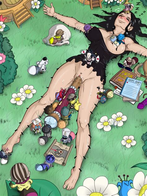 Ahgot Nico Robin Gulliver S Travels One Piece Highres Girl Armpits Bare Arms Bare