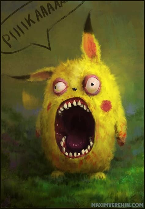 Pikachu Scared