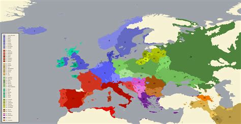 Alternate Linguistic Map Of The Indo European Languages Of Europe R