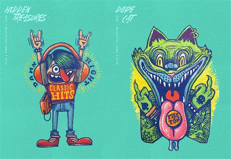 Wild And Funky 50 Illustrations Collection On Behance