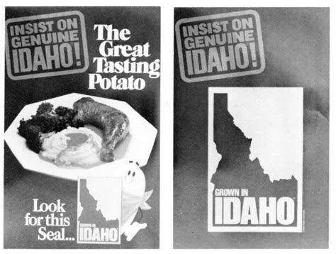 Advertising For Genuine Idaho Potatoes Idaho Harvester Blog And Working Collection Of The