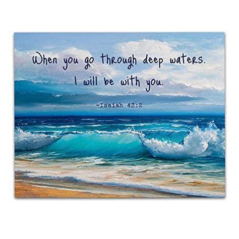 Amazon Com Isaiah When You Go Through Deep Waters I Will Be With