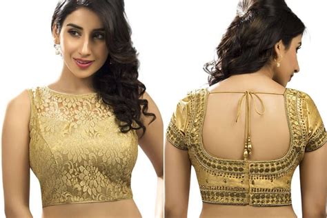 Mini Guide On Choosing The Right Golden Blouse Designs