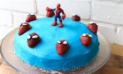 easy spiderman cake kidspot