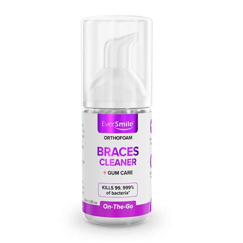 Orthofoam Braces Cleaner Cleans Under Metal Ceramic Or Clear