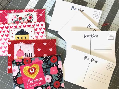 fabric postcard tutorial featuring hello sweetheart by riley blake designs fabric postcards