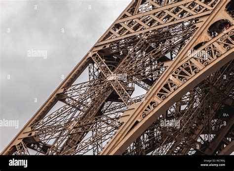 Architectural Detail Of The Eiffel Tower In Paris Stock Photo Alamy