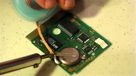 Changing a Battery in an Old GameBoy Game Cartridge - YouTube