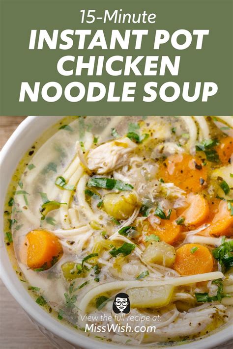 Instant pot pork tenderloin experiment. Homemade 15-Minute Instant Pot Chicken Noodle Soup - Miss Wish