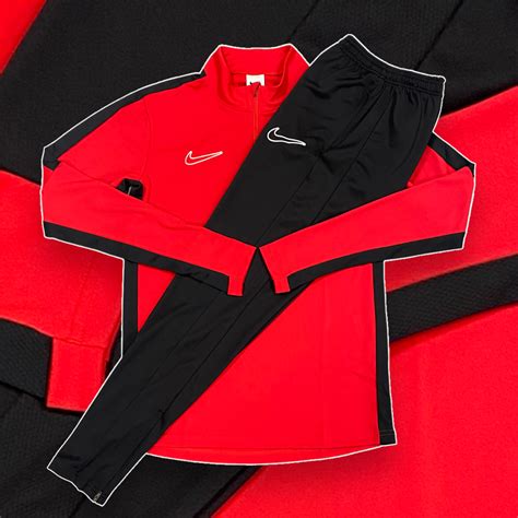 Nike Academy Tracksuit Redblack Mode Trendz