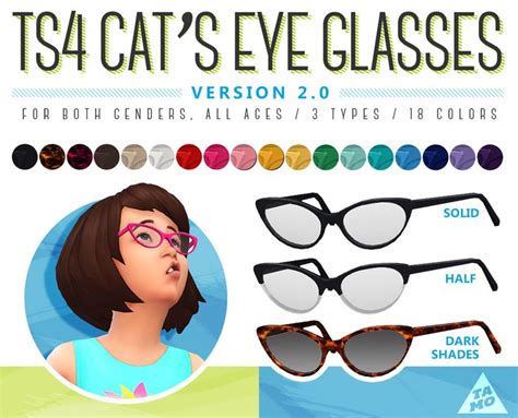 Pin On Ts4 Accessories Glasses