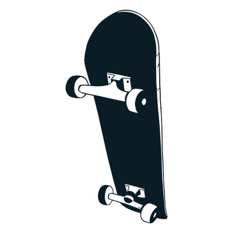 Black And White Skateboard Png And Svg Design For T Shirts