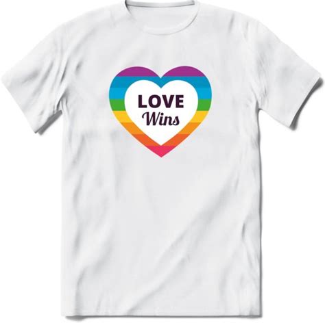 Love Wins Pride T Shirt Grappig LHBTIQ LGBTQ Gay Homo