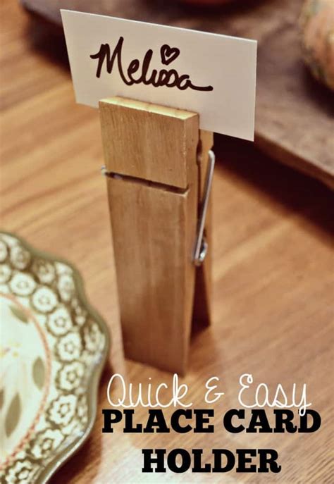 Quick And Easy Place Card Holders