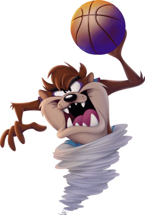 Space Jam Tune Squad Taz Basketball Jersey With Taz Patch