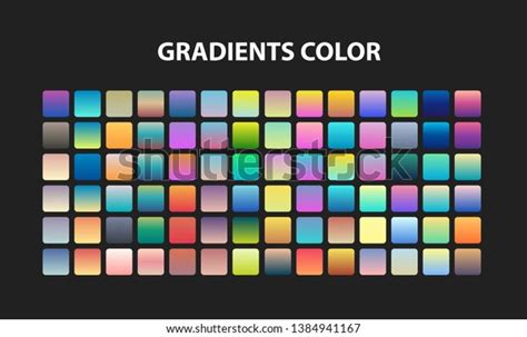 Set Gradients Color Background Stock Vector Royalty Free 1384941167