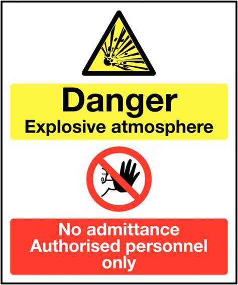 Danger Explosive Atmosphere Warning Signs Ssw00776 Safety Signs Work