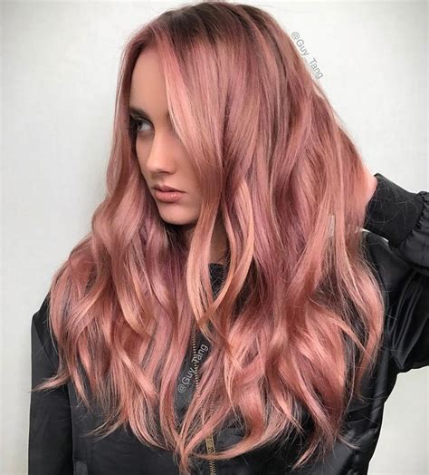 Wavy Rose Gold Hair By Guytang On Instagram Pink Is