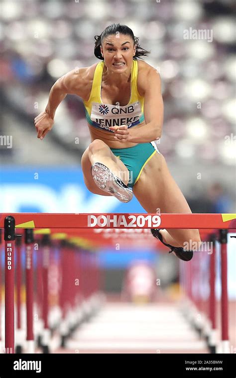 australia s michelle jenneke during the 100 metres hurdles women s heat during day nine of the