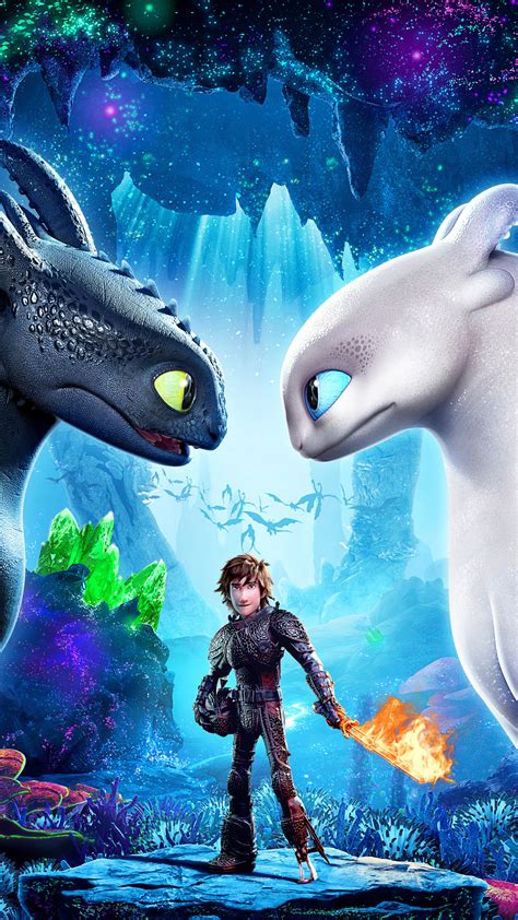 1080x1920 How To Train Your Dragon The Hidden World Movie Poster Iphone