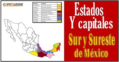 Los Estados De Mexico Y Sus Capitales