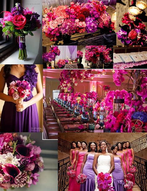 Fuchsia And Gold Wedding Colors