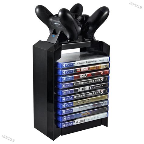 2021hh6219 Game Disk Tower Vertical Stand For Ps4 Dual Controller