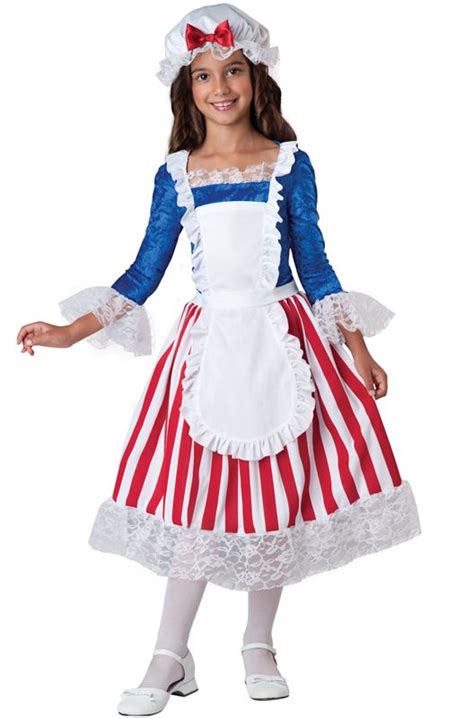 Deluxe Betsy Ross Child Costume Halloween Costumes For Girls Betsy