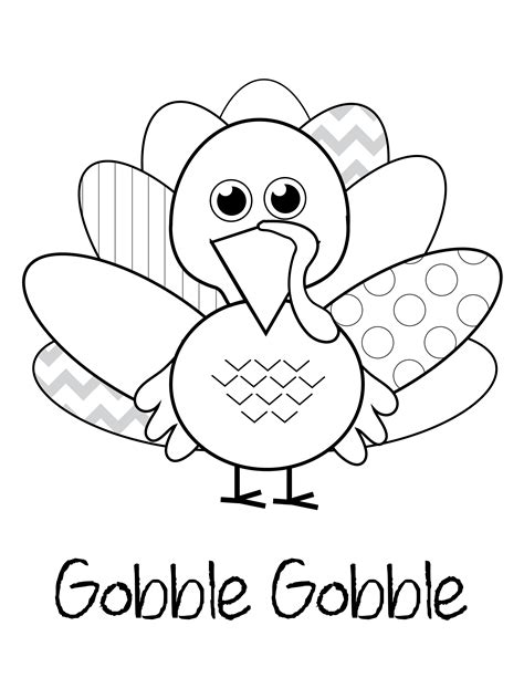 Kindergarten Turkey Coloring Pages | Panarukan Colors