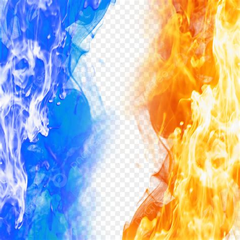 Fire And Water Png Picture Water And Fire Ice Cube Flame Png Image