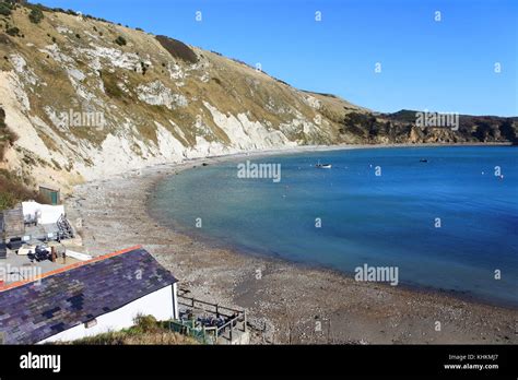 Lulworth Cove Which Lies On The Jurassic Coast A World Heritage Site