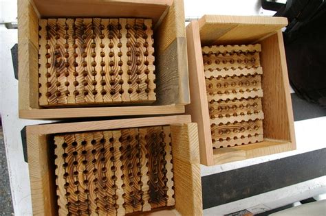 Hang your bee home and expect bees to move in their new house. DIY Mason Bee House Design 3 - DECOREDO