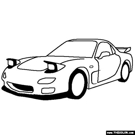 Https://tommynaija.com/coloring Page/mazda Rx7 Coloring Pages