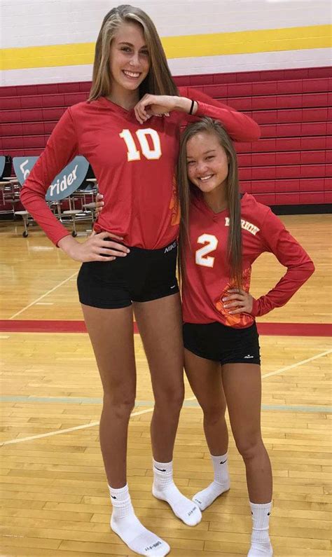 Tall And Tiny Volleyball Players By Lowerrider Volleyball Players
