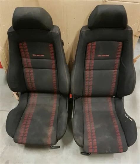 Vw Golf Mk3 Windo 5dr Gti Limited Edition Recaro Red Black Seats Cards