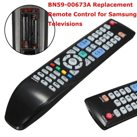 solution 1) open the battery compartment on the back of the remote and remove both batteries. BN59-00673A Replacement TV Remote Control for Samsung ...