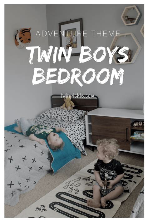 Adventure Theme Twin Boys Bedroom | Twin boys bedroom, Boys bedrooms, Kids shared bedroom