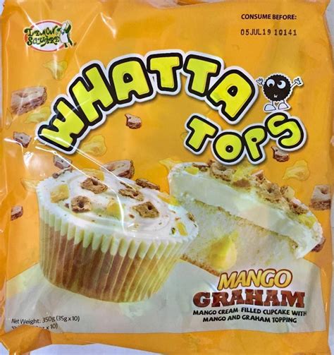 Lemon Square Whatta Tops Mango Graham 10 Pcs 350g Mango Graham Cream