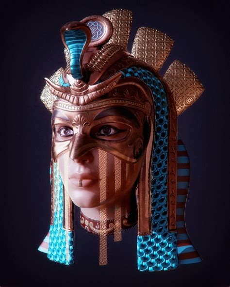 Egypt Mask Cleopatra 3d Model Cgtrader