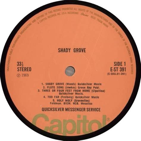 Quicksilver Messenger Service Shady Grove Peach Label Uk Vinyl Lp