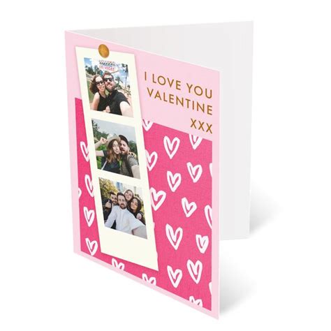 Personalised Valentines Card Custom Valentines Day Cards