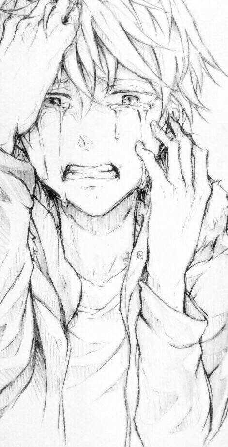 Pin By Abmar On Lineart Anime Sketch Anime Crying Anime Drawings