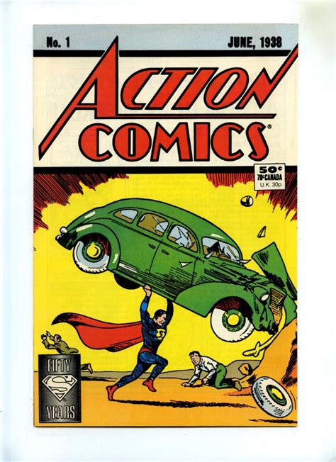 Action Comics 1 Dc 1988 50 Cent Cover Price Reprint Superman